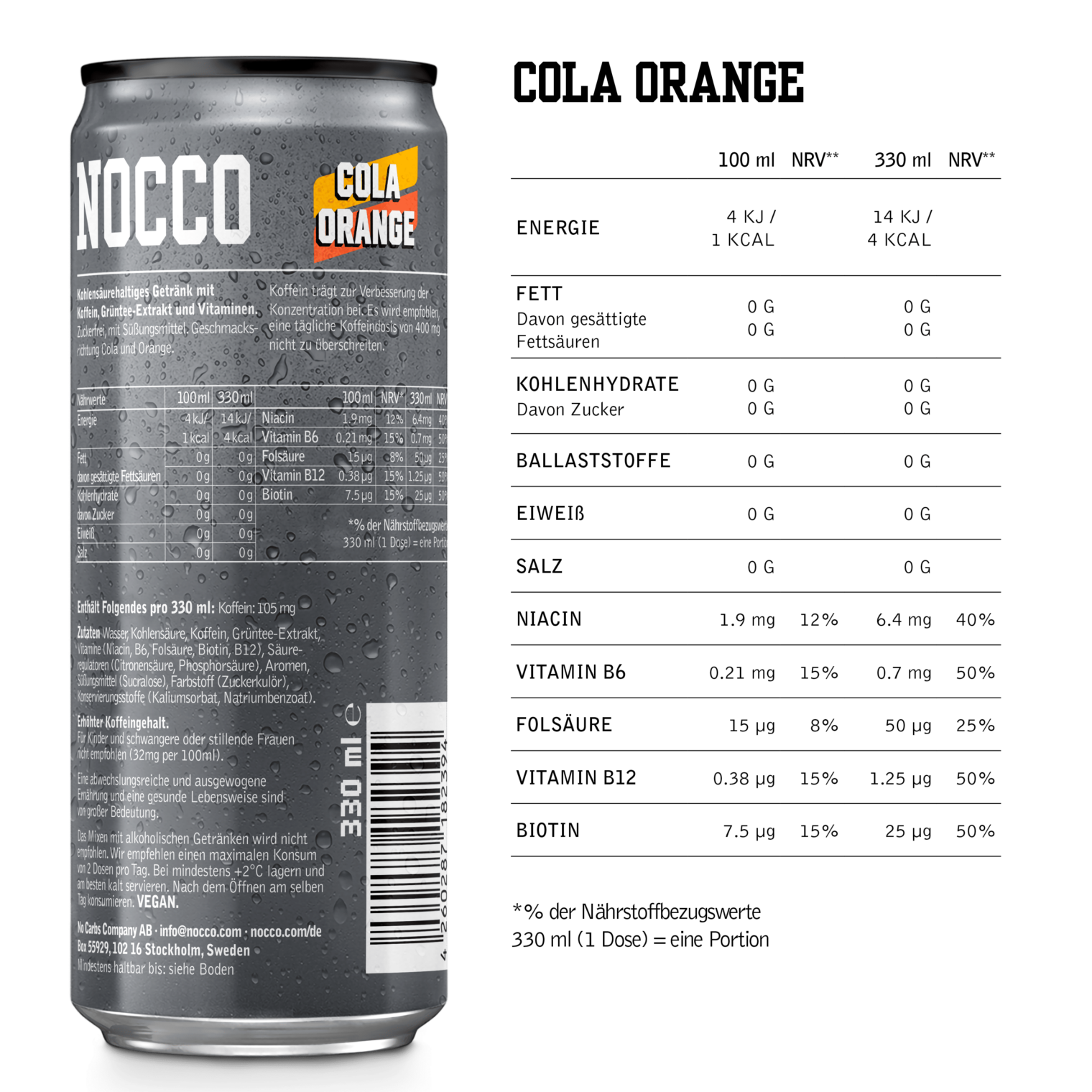 Nutrition Nocco Cola Orange