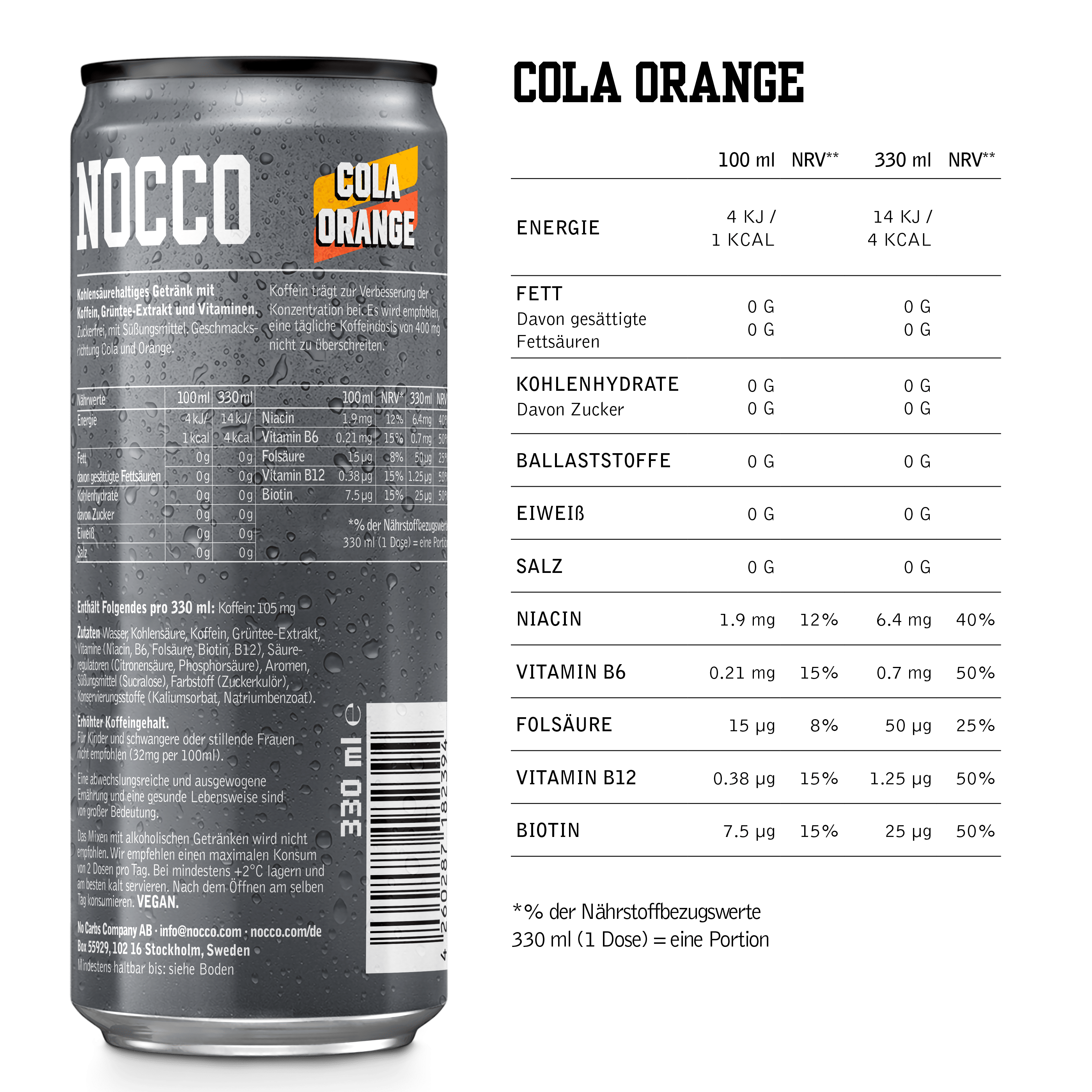 Nutrition Nocco Cola Orange